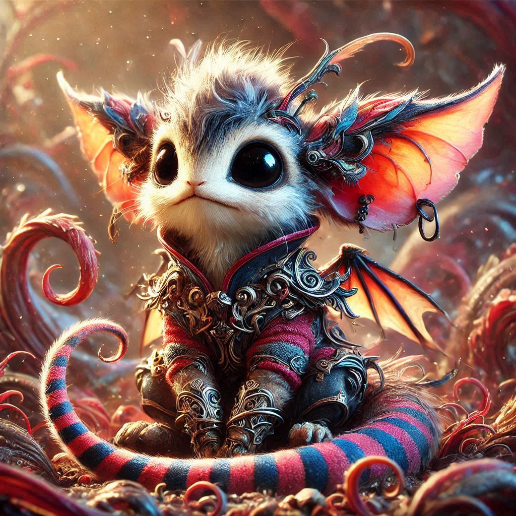 adorable fairy-tale fantasy creature portrait..