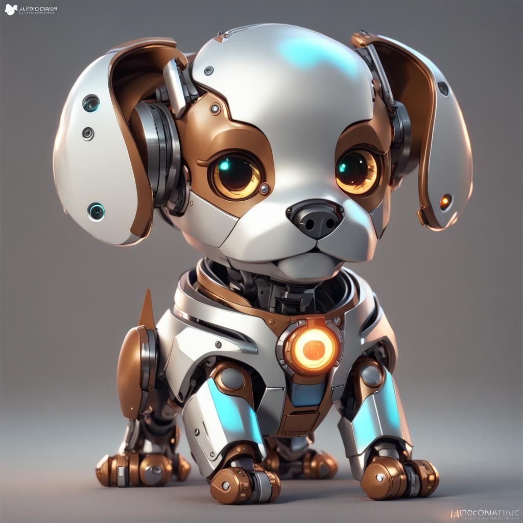 Introducing Woof, Your New Robot Puppy - Ai Generated Artwork 