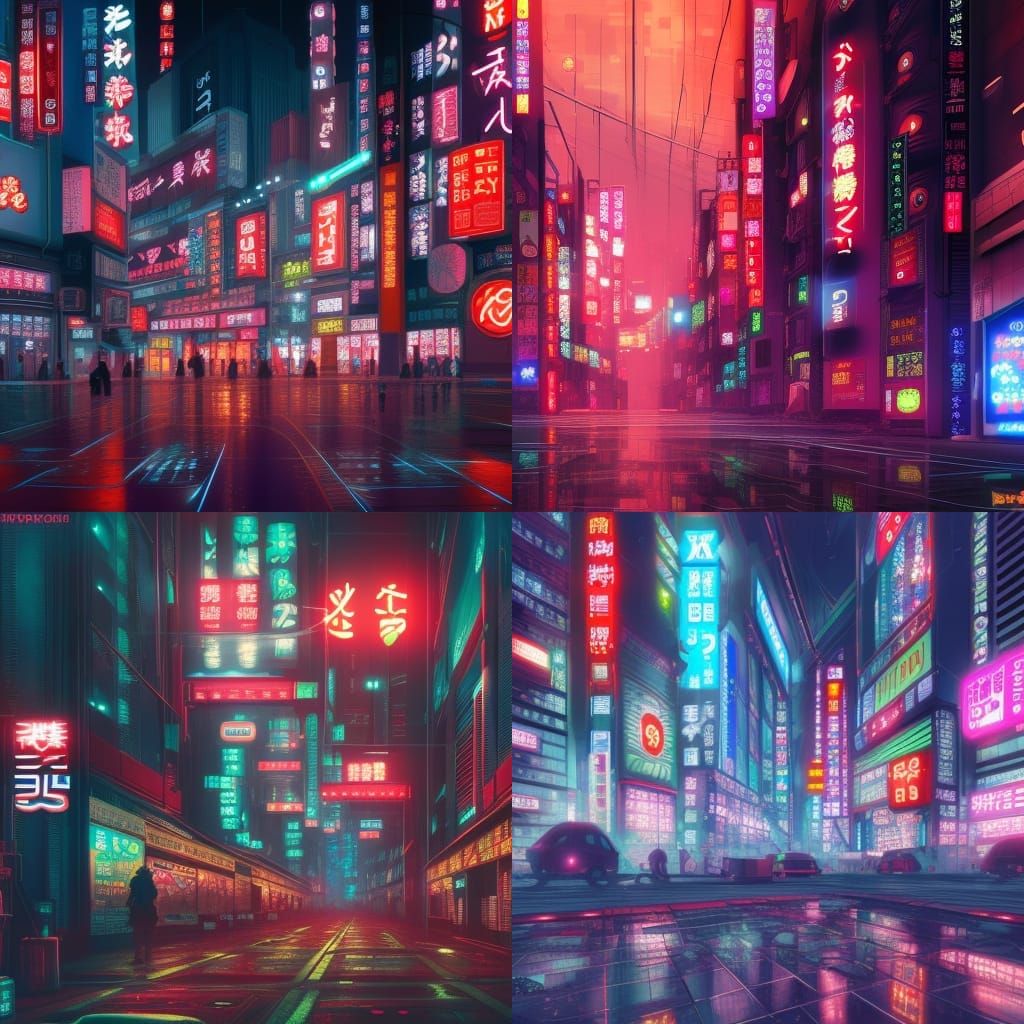 ONE Massive Store, Tokyo, Cyberpunk, Neon - AI Generated Artwork ...