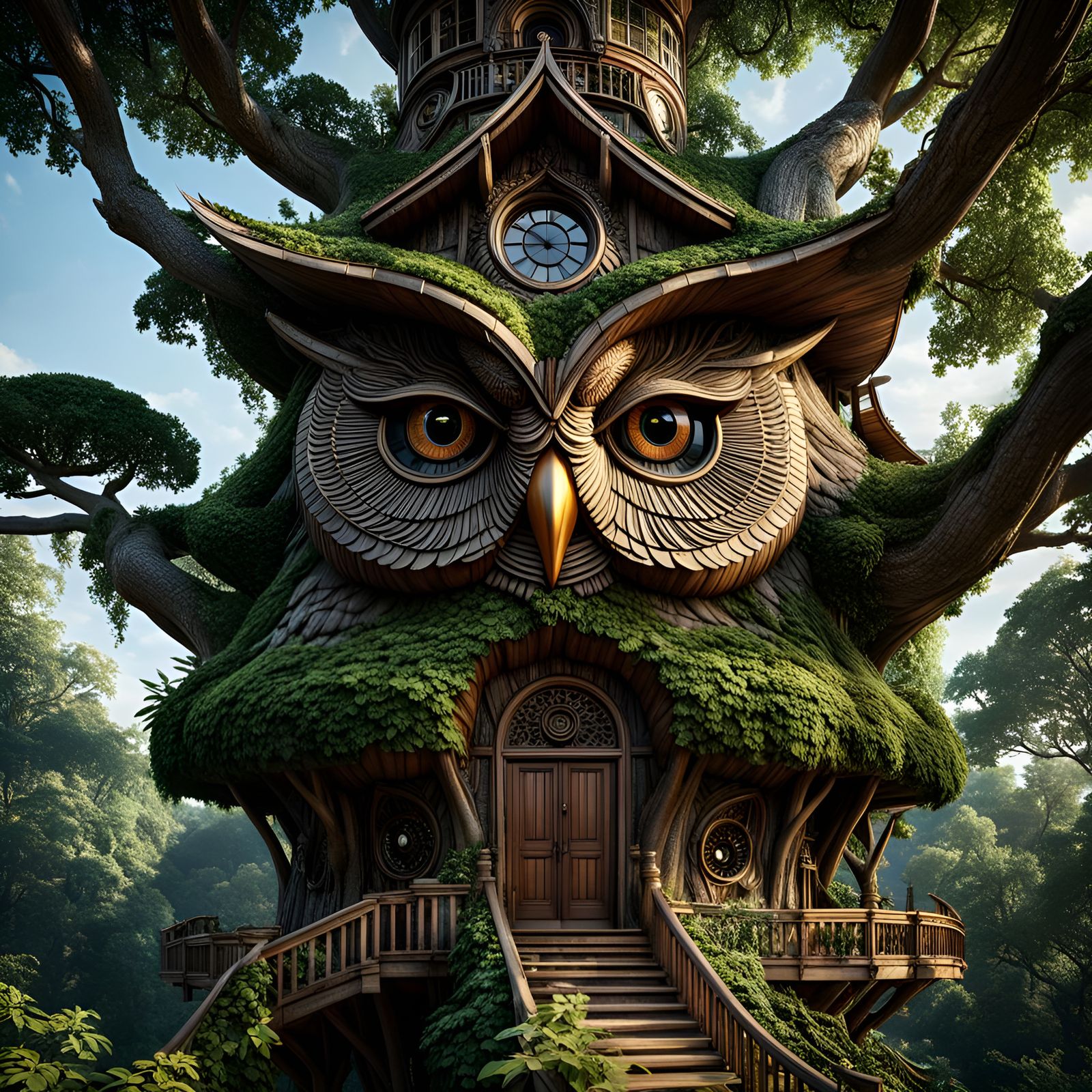 The Owl Treehouse  by @SirHeckerich