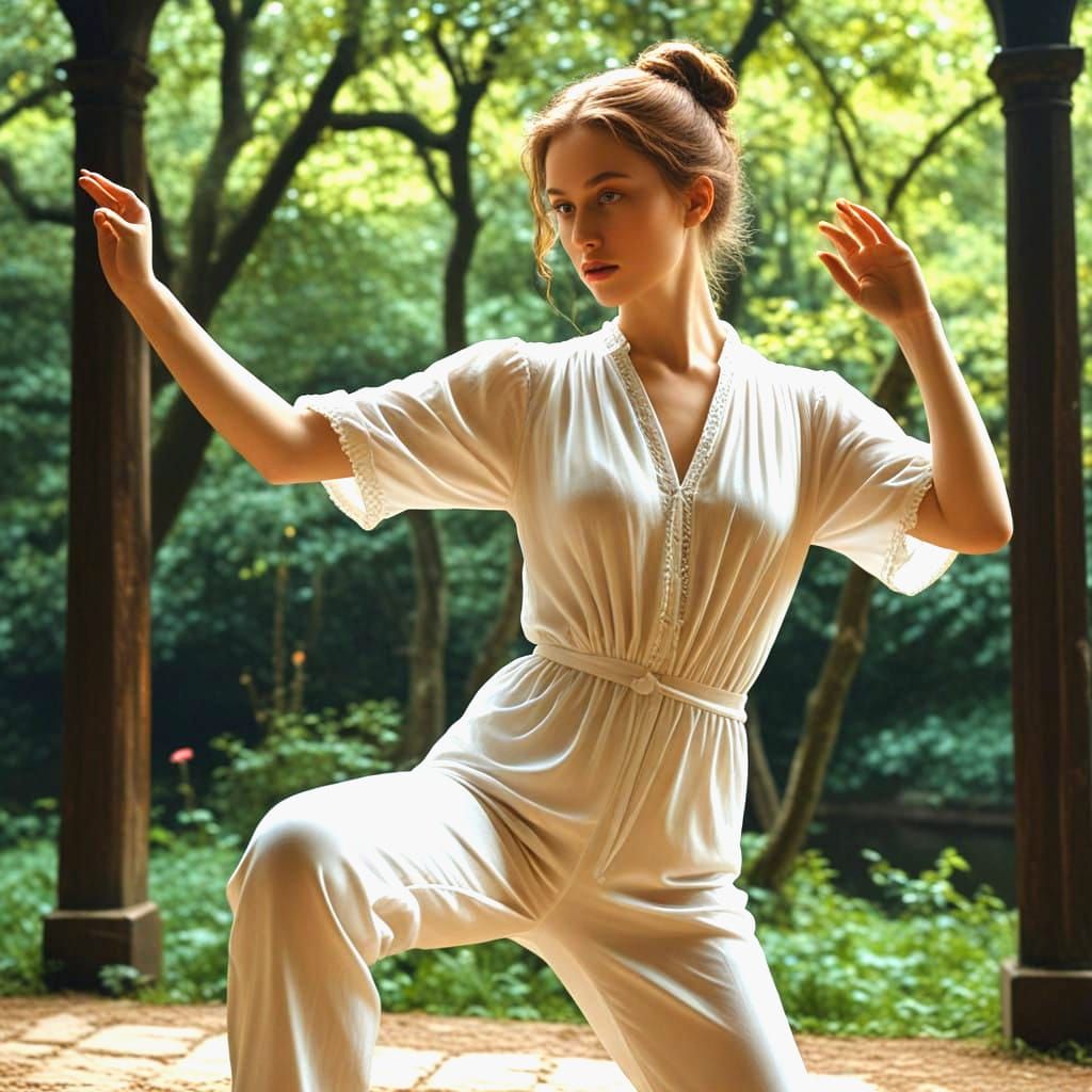 Surreal Medieval Ladies in Mystic Landscape with Rich Colors