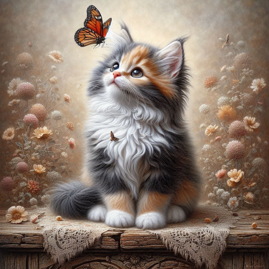 The Cat.... Butterfly 😁😸😸