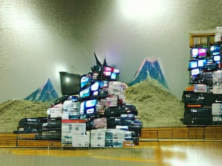 mountain of TV