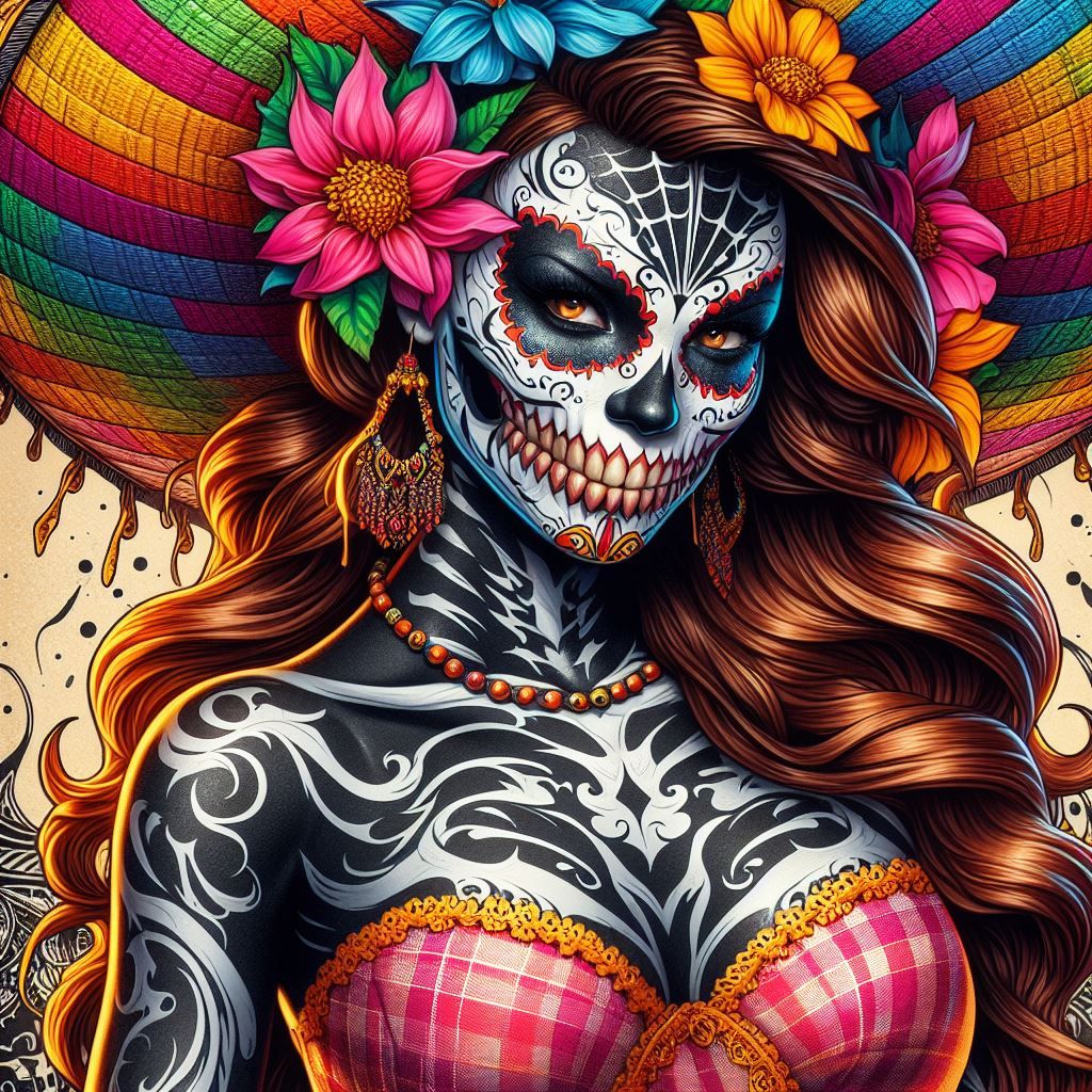 Female Dia de los Muertos Venom