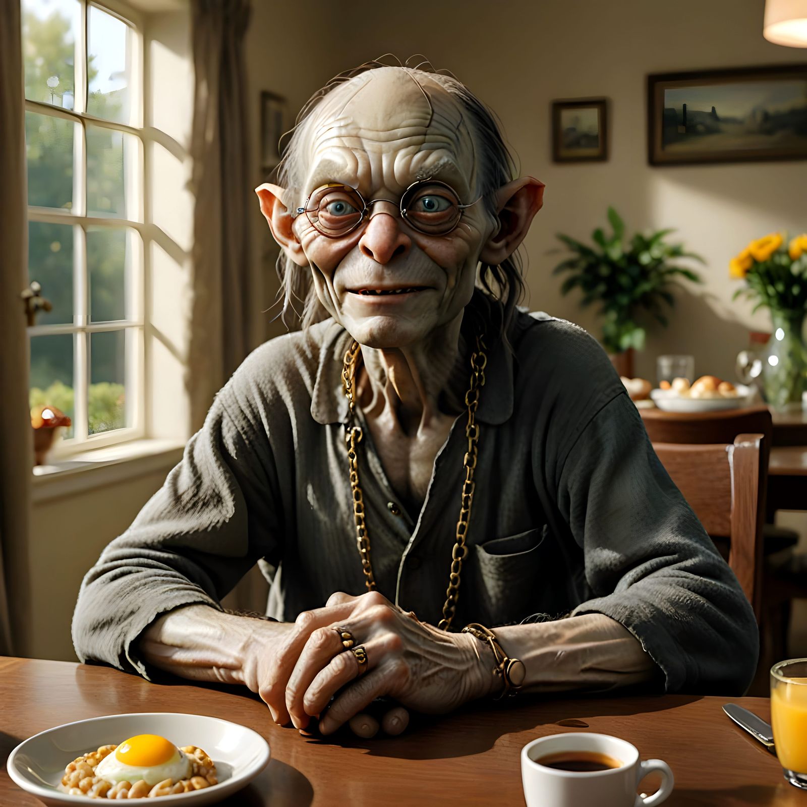 Breakfast at the nursing home - precious  by @Noauna