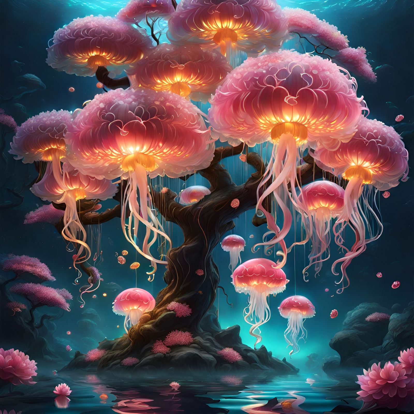 Jelly-blossom magic tree  by @Giso Brown