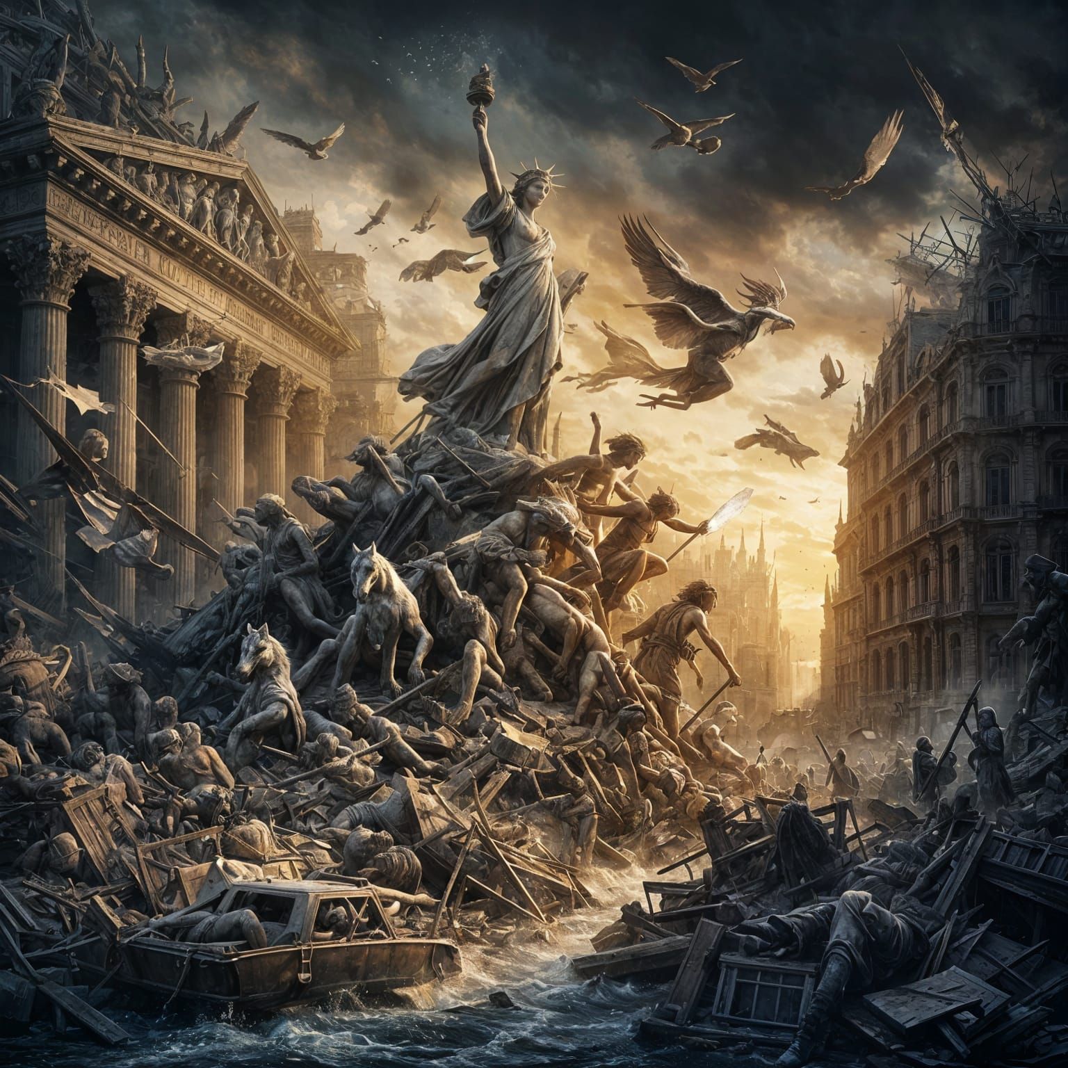 La Liberté guidant le peuple revisited