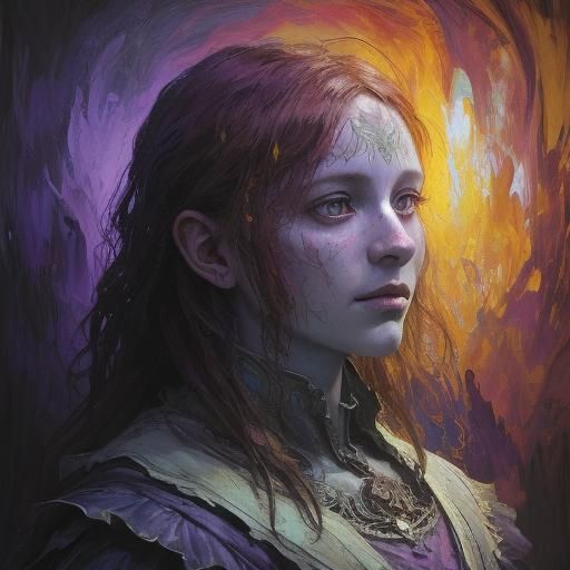 Victorian Portrait  by @Myrkwood Art