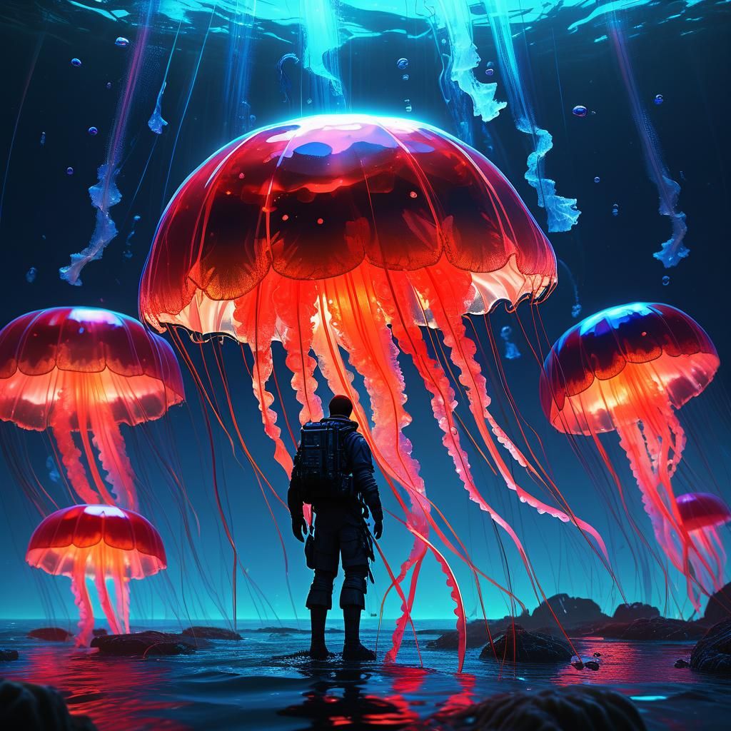 jellyfish man o war