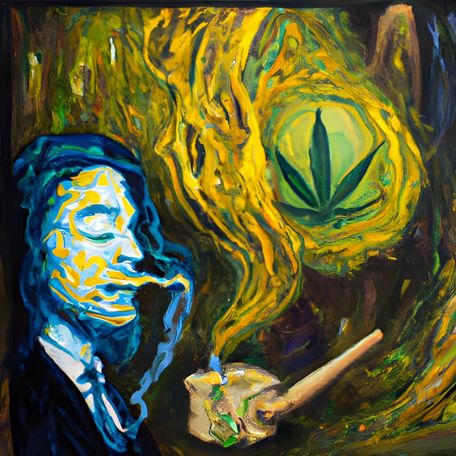 Modern day marijuana culture in a painting done by Vincent van Gogh ...