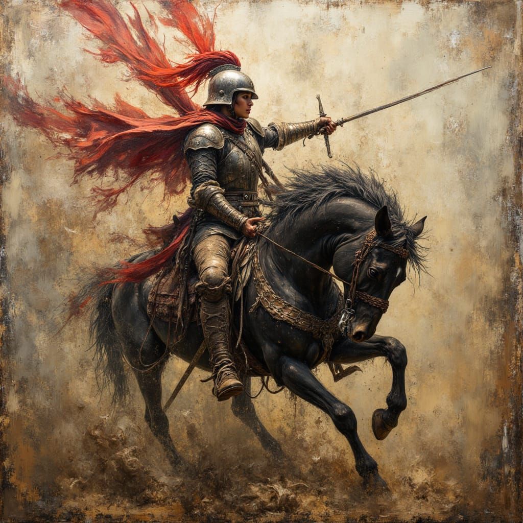 Into battle Realistic Oils - test