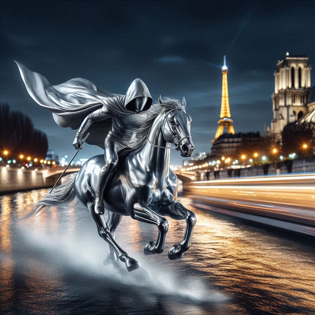 Silver horse