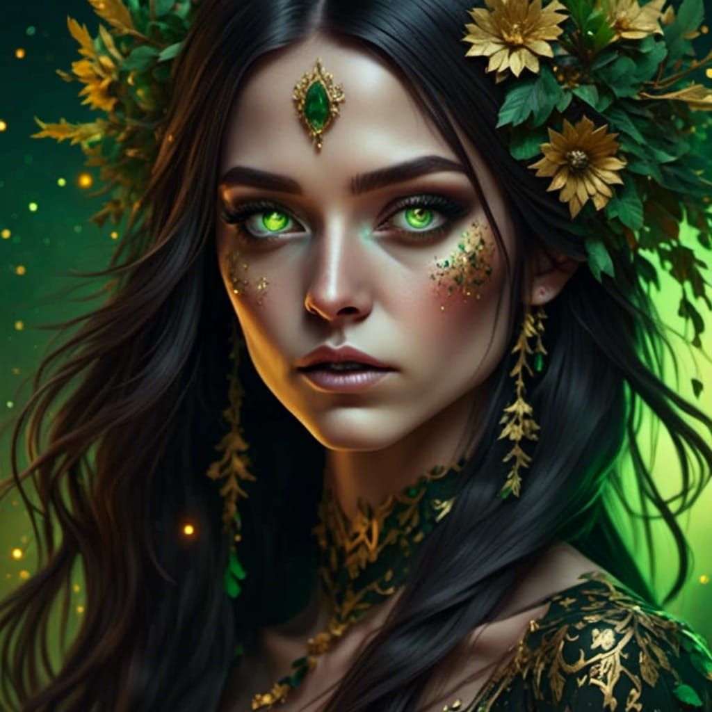 Green Eyes - Ai Generated Artwork - Nightcafe Creator