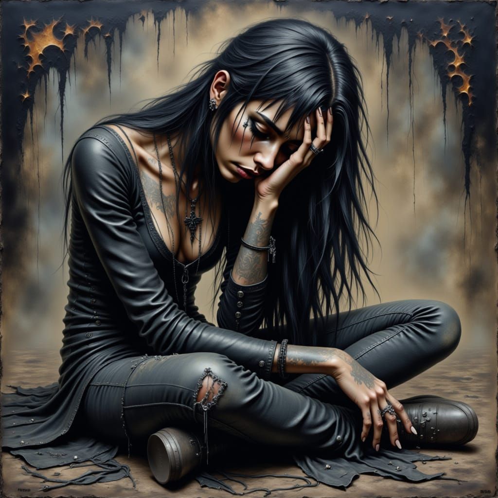 Intense Sorrow  by @Empress Rose 444