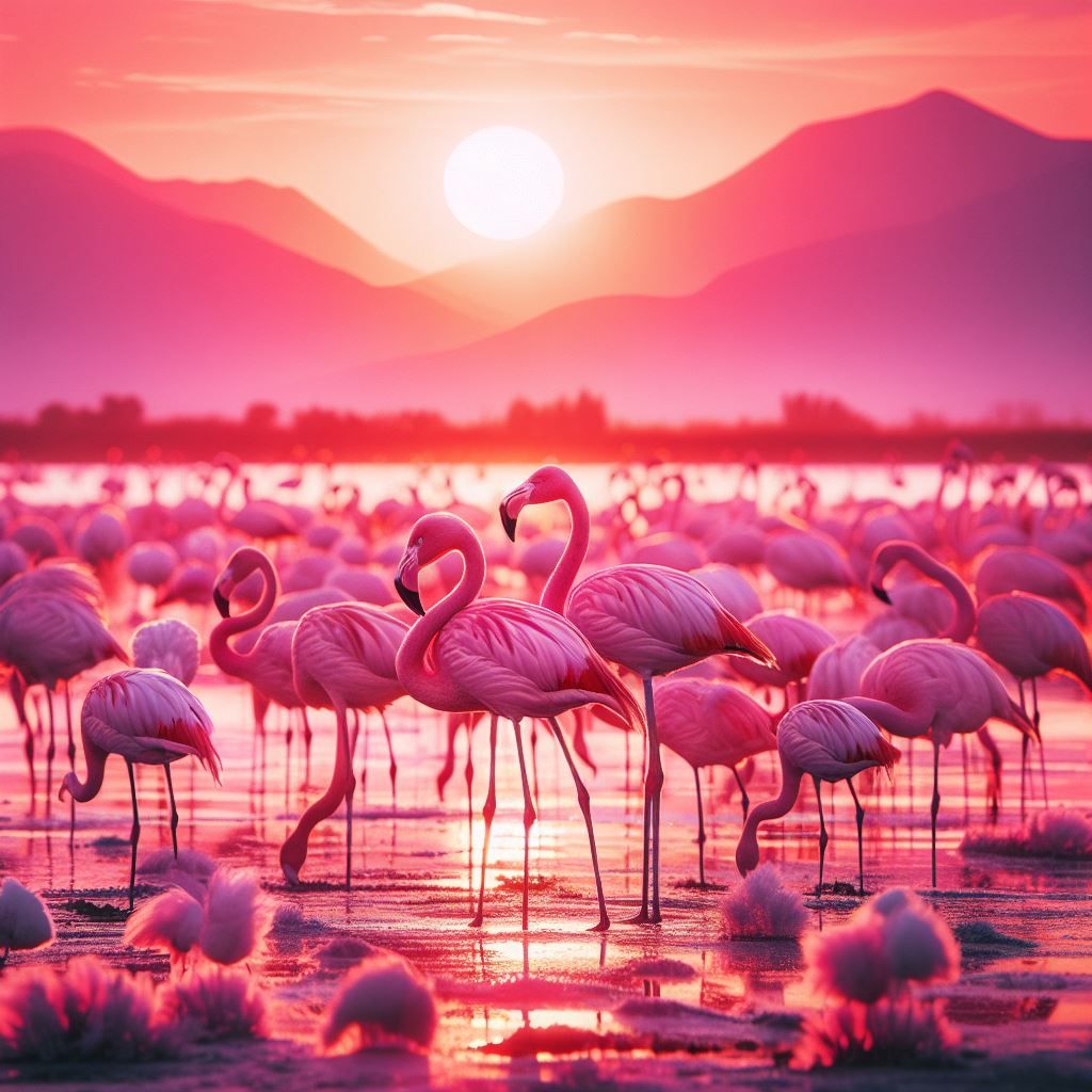Pink flamingo