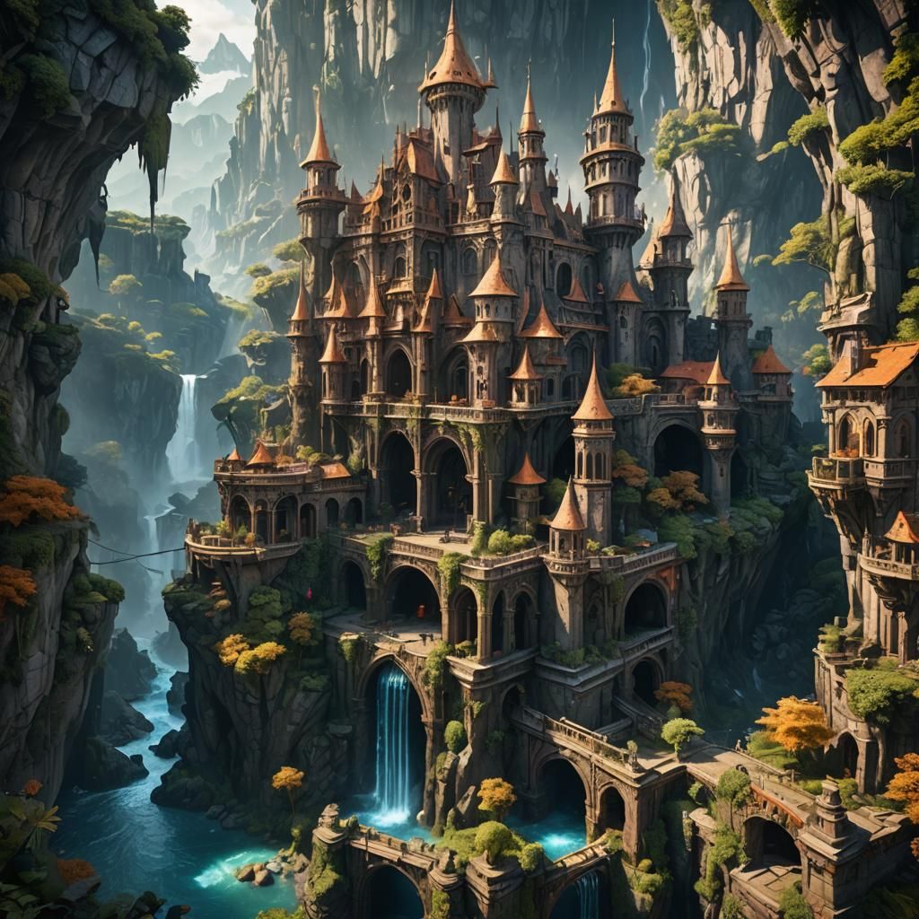 Fantastical Matte Painting in Deep Color