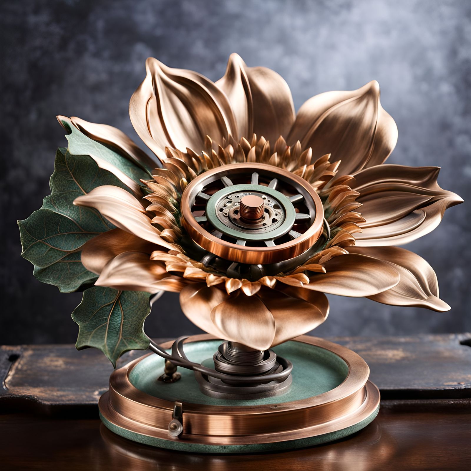 Metal Flower  by @EXplore-AI