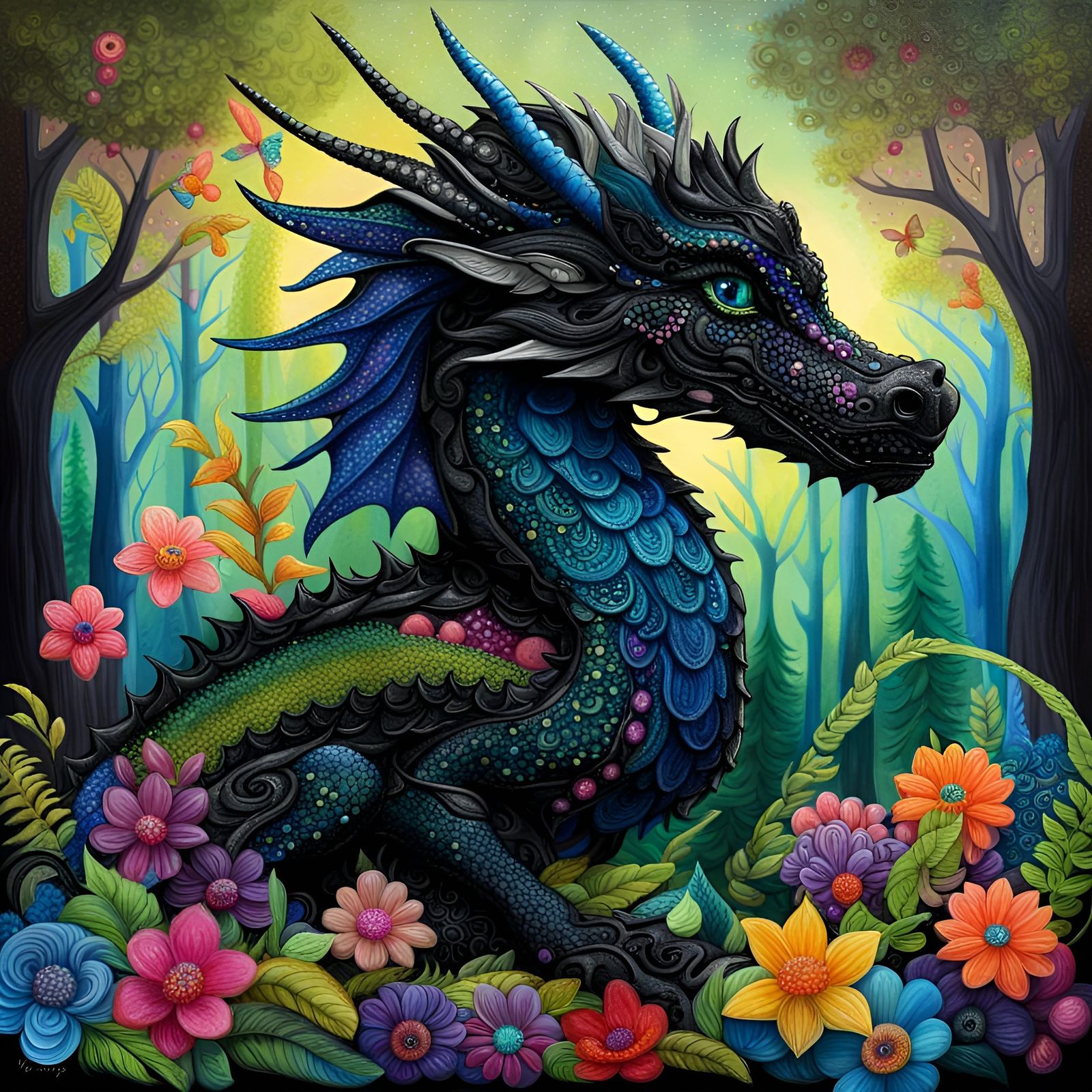 Black Dragon - AI Generated Artwork - NightCafe Creator