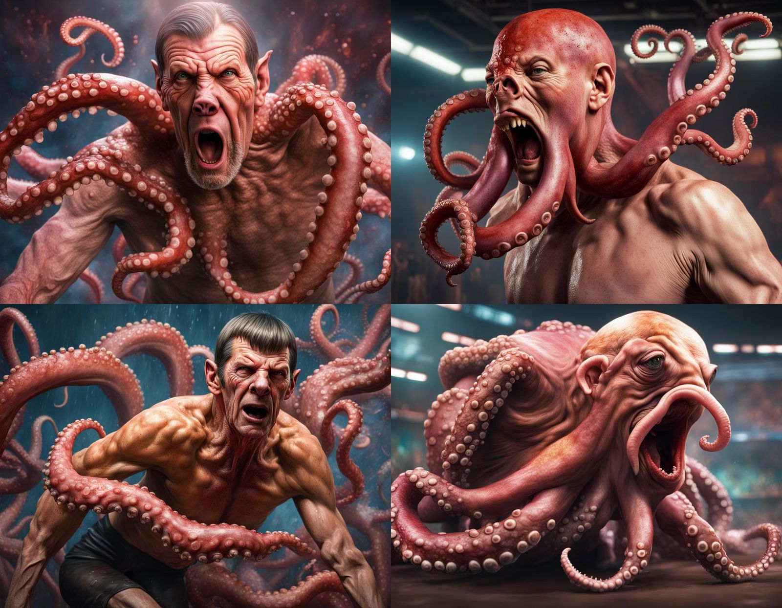 Hybrid Leonard Nimoy miasma octopus filth disaster wrestling...