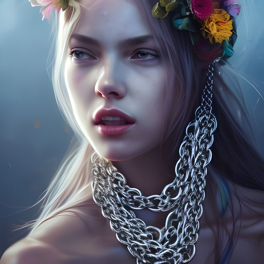 Woman in chains - AI Generated Artwork - NightCafe Creator