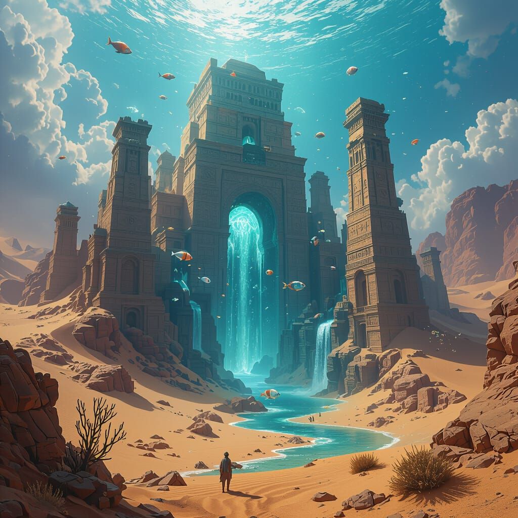 magische oude eygpte samen met atlantis 