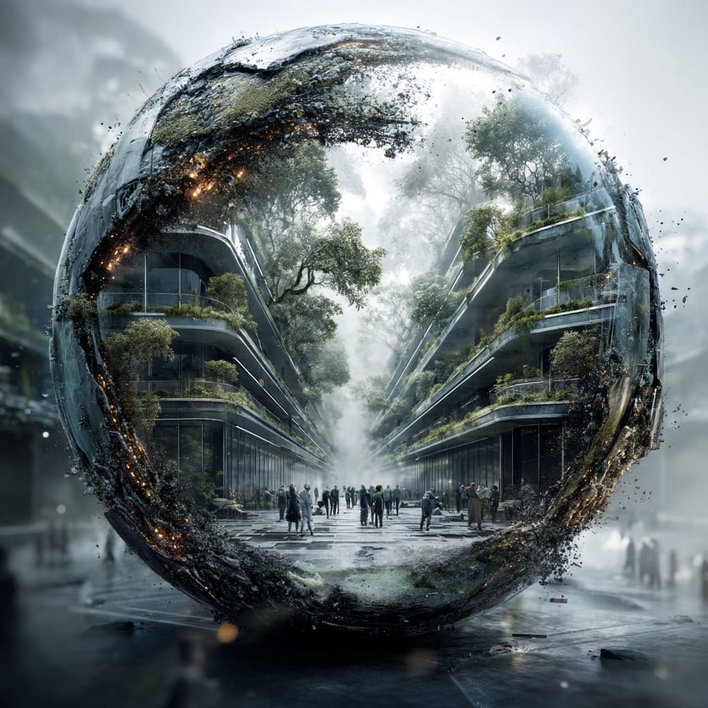 solarpunk dream city