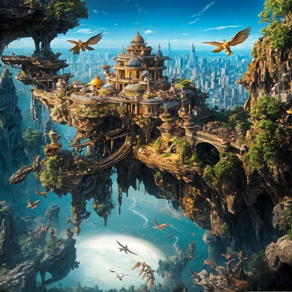 Talk about a View! Dig the Flying People  +