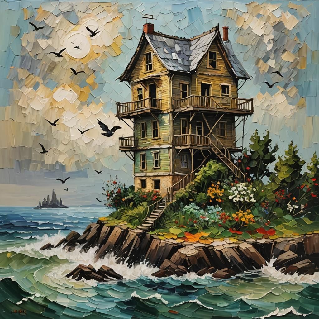 Impasto painting  by @Dometi George