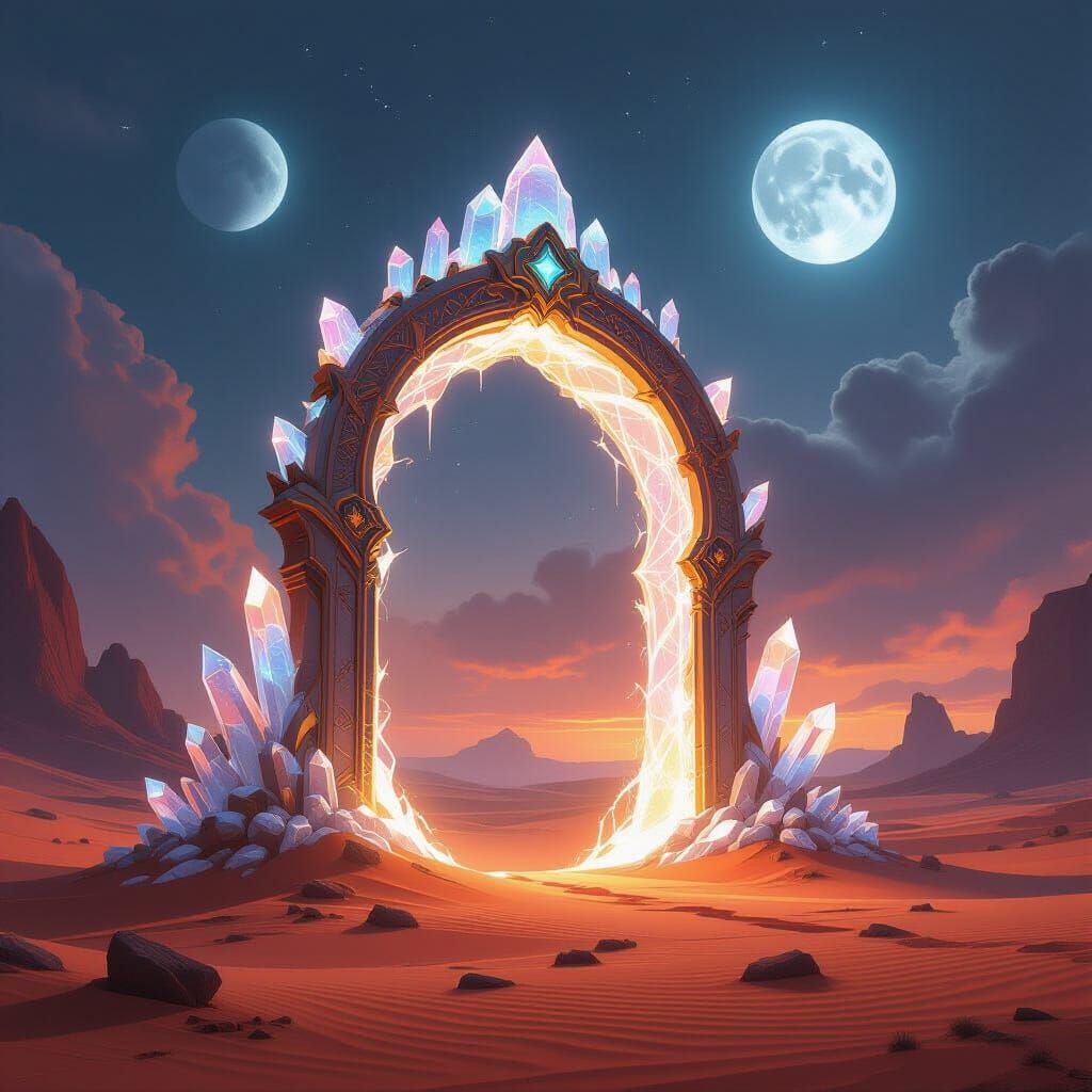 Ornate Archway to a Realm of Light