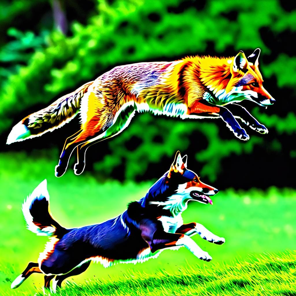 Pangram The quick brown fox jumps over the lazy dog AI Generated Artwork NightCafe Creator