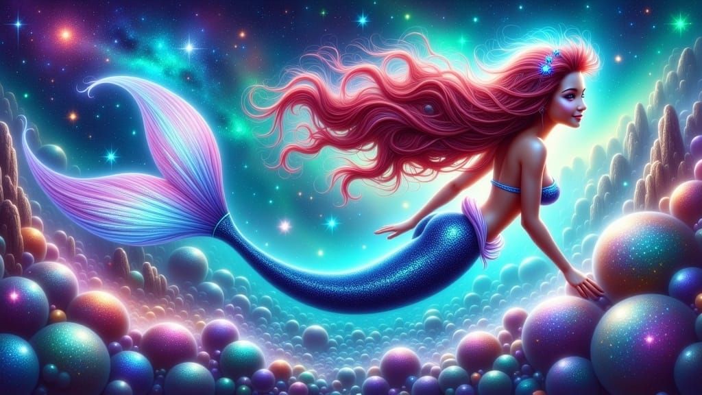 Double exposure of cosmic effects within Disney's Ariel trav...