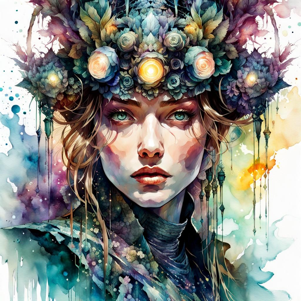 Woman watercolor