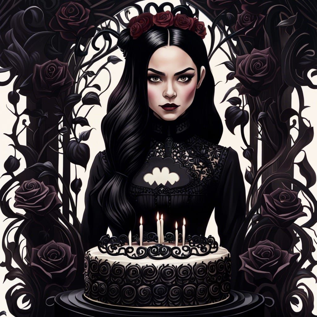 Wednesday Addams barbie cake!! 🖤🖤🖤 #wednesdayaddams #addamsfamily #... |  TikTok