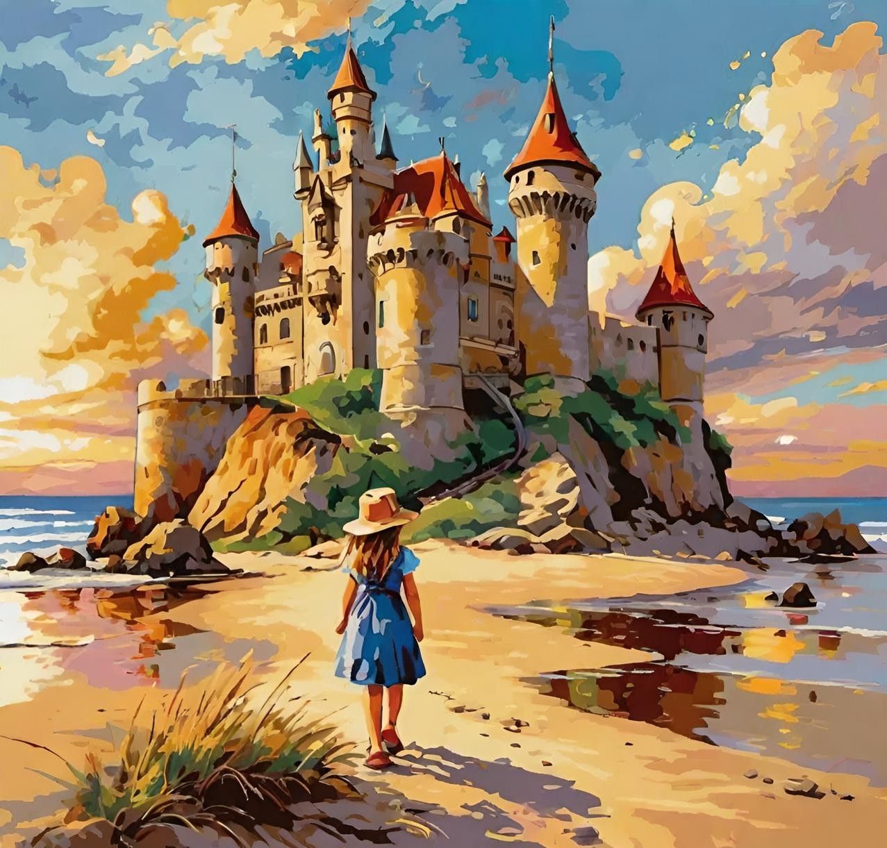 Girl withe big Castel