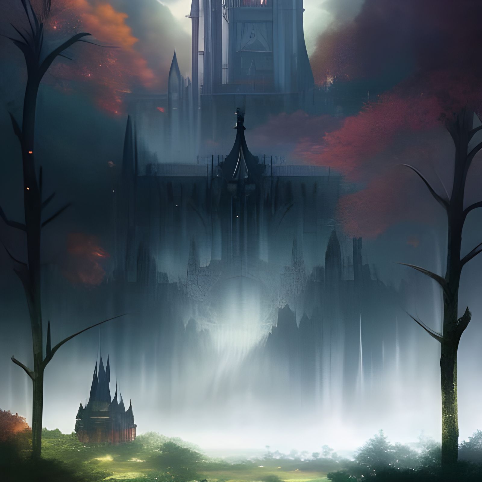 Creepy Castle  by @Mattagos