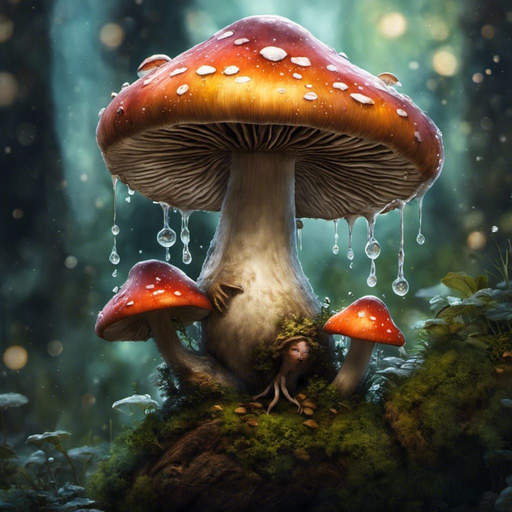 Magical Mushroom Fae - AI Generated Artwork - NightCafe Creator