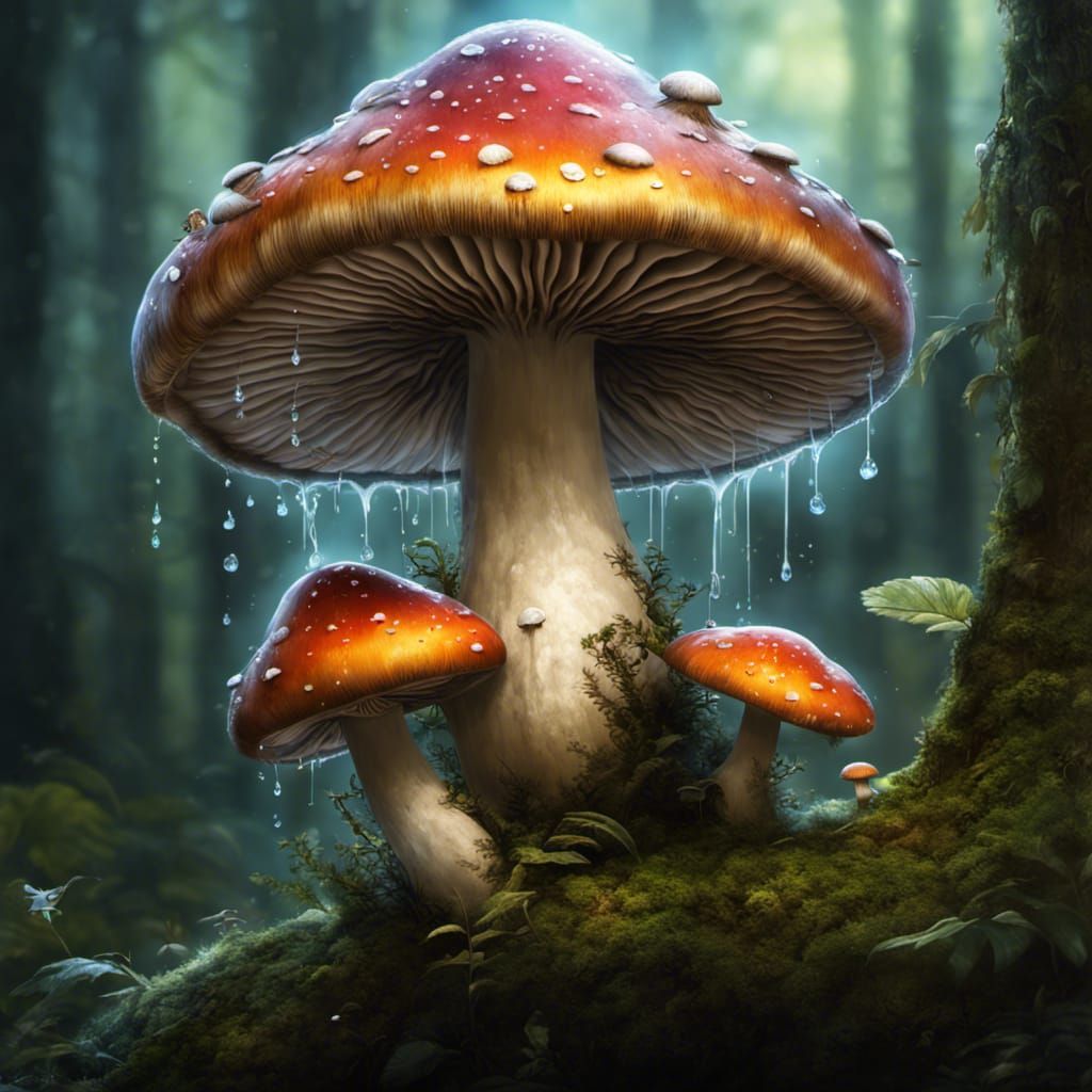 Magical Mushrooms - AI Generated Artwork - NightCafe Creator