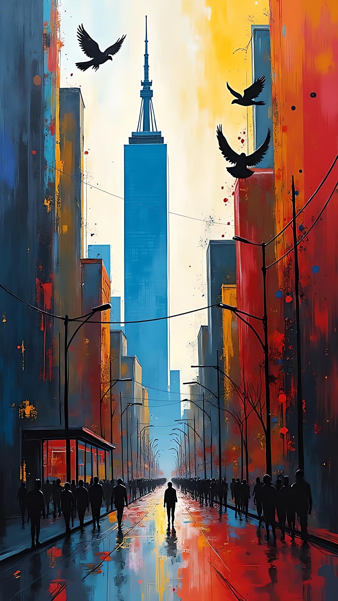 A Walk Down A City Street