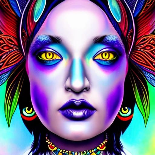 Raven goddess - AI Generated Artwork - NightCafe Creator