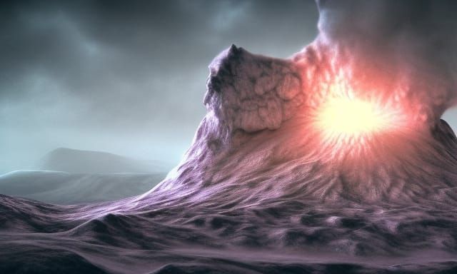 An Ice Volcano