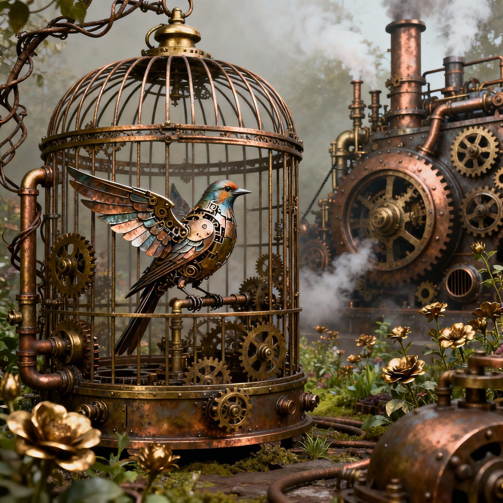 Steampunk garden  by @Galina Bolshakova