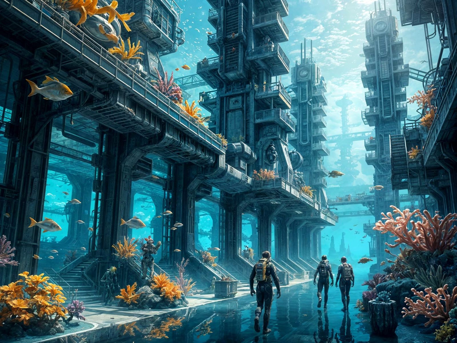 Coral City  by @Dabbler