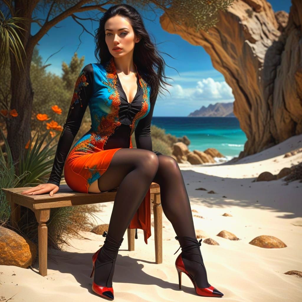 Surreal Fantastic Landscape with a Beautiful Photorealistic ...