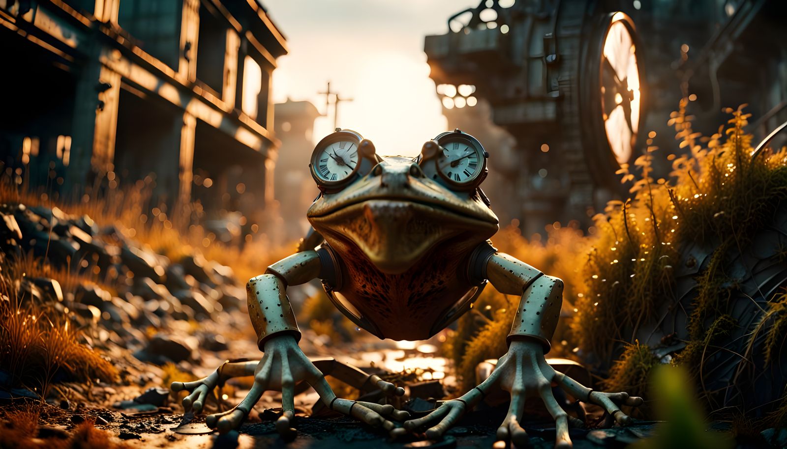Mechanic frog.  by @Eddie Nenolsk