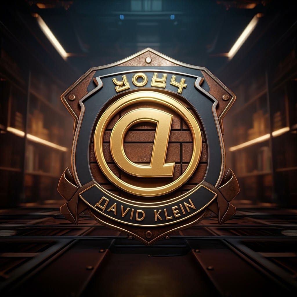 Copywriter Logo with Copyright Symbol in 3D