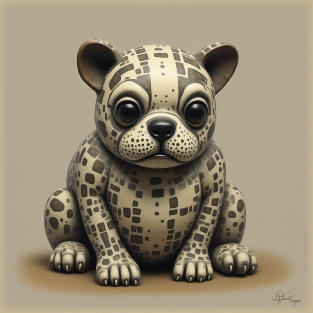 <lora:DUBUFFET DOLLZ:1.0> Bulldog 