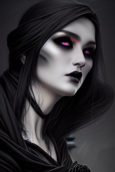 Let the Goth flow through you - AI Generated Artwork - NightCafe Creator