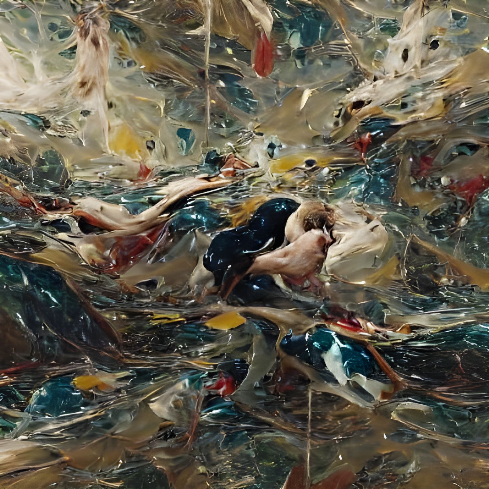 Falling in love, in the style of jackson pollock, HD, 8k.