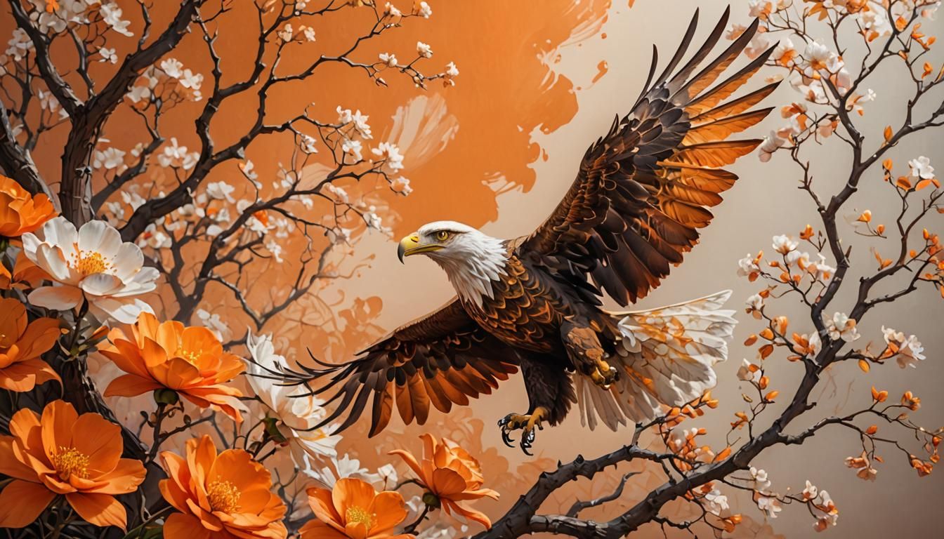 Eagle Flying   by @The Leycer