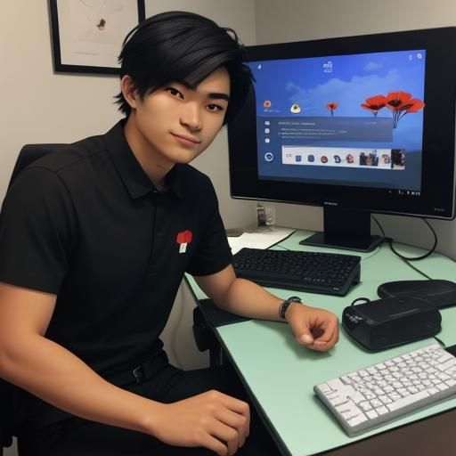 A beautiful poppy flower. 
Youtube, 
pokemon, 

A young man ...